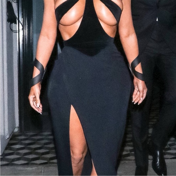 Black Cutout Dress - Picture 8 of 9